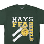 GILDAN Mens Green Hays FFA Rebels Graphic T-Shirt M Short Sleeve Crew Neck