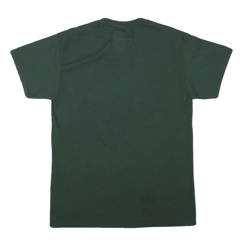 GILDAN Mens Green Hays FFA Rebels Graphic T-Shirt M Short Sleeve Crew Neck