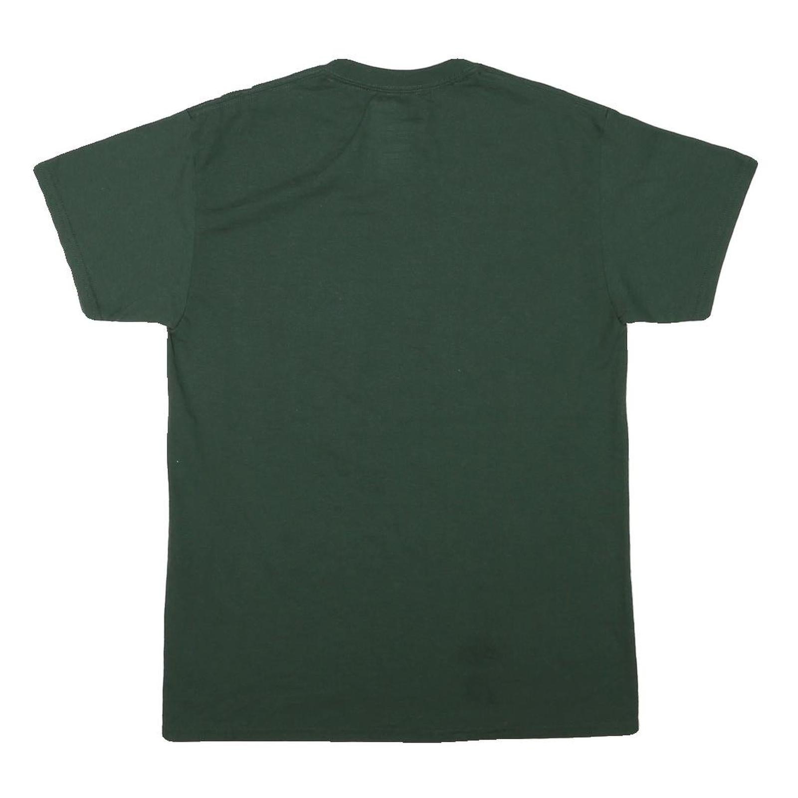 GILDAN Mens Green Hays FFA Rebels Graphic T-Shirt M Short Sleeve Crew Neck