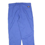DICKIES Mens Cotton Blend Blue Regular Straight Trousers W36 L32 Workwear Pants