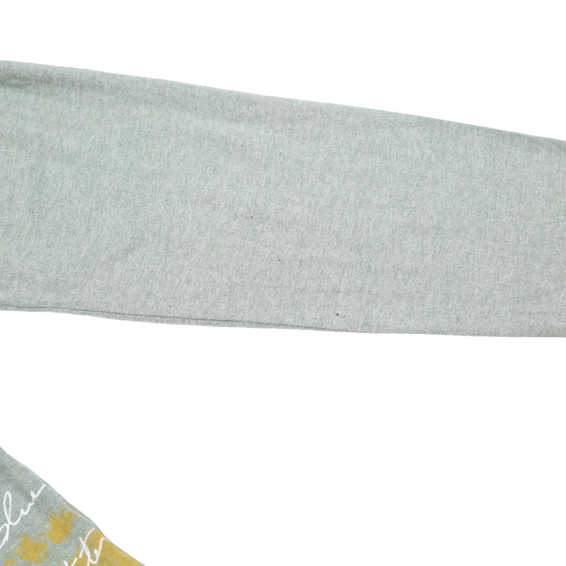 DESIGUAL Mens Blue Grey Graphic Modern Long Sleeve Round Neck M Cotton Blend