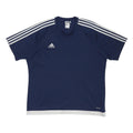 ADIDAS Mens Blue & White Sports T-Shirt L Short Sleeve Crew Neck Athletic
