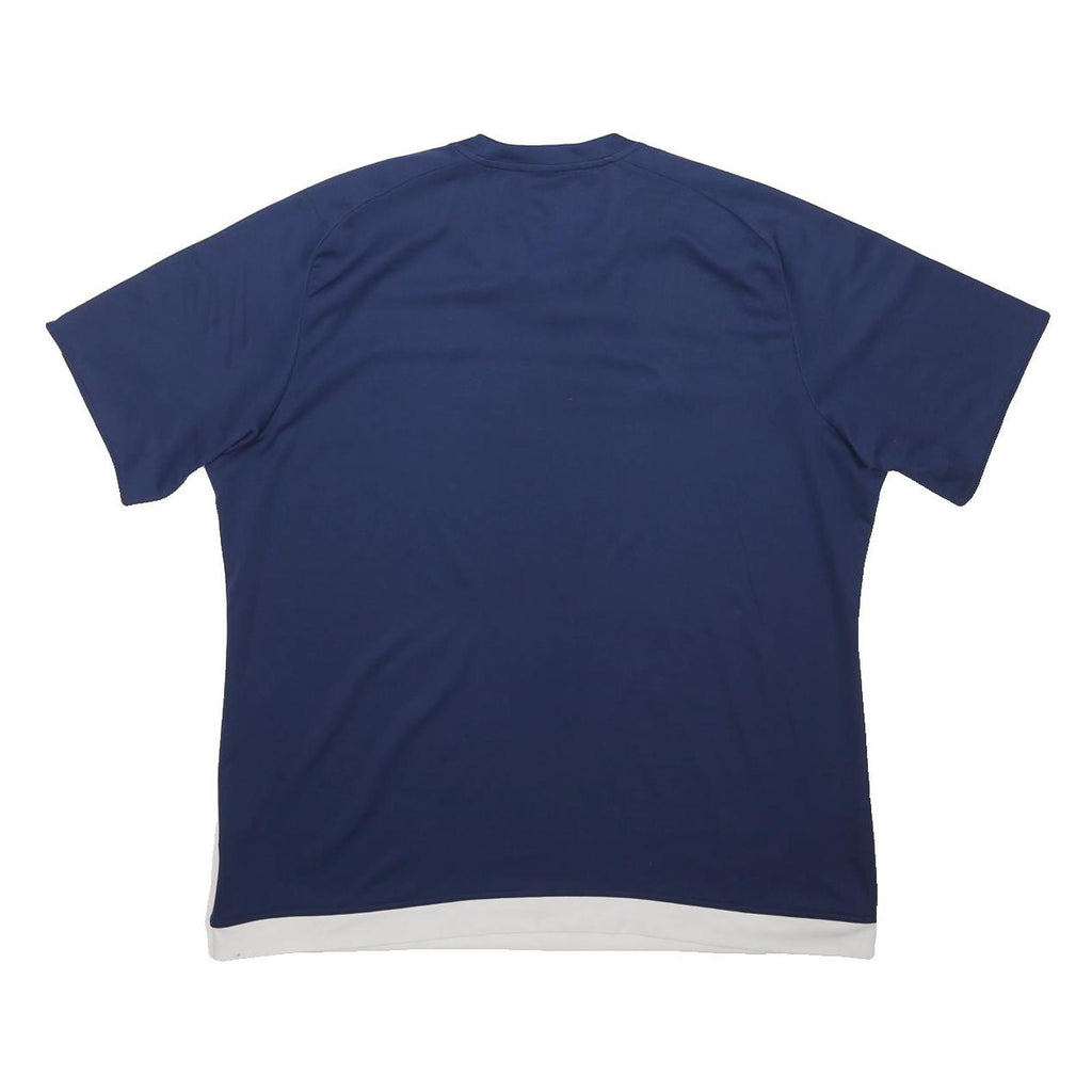 ADIDAS Mens Blue & White Sports T-Shirt L Short Sleeve Crew Neck Athletic
