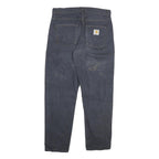 CARHARTT Womens Blue Slim Jeans Denim W31 L28 Button Pocket Workwear