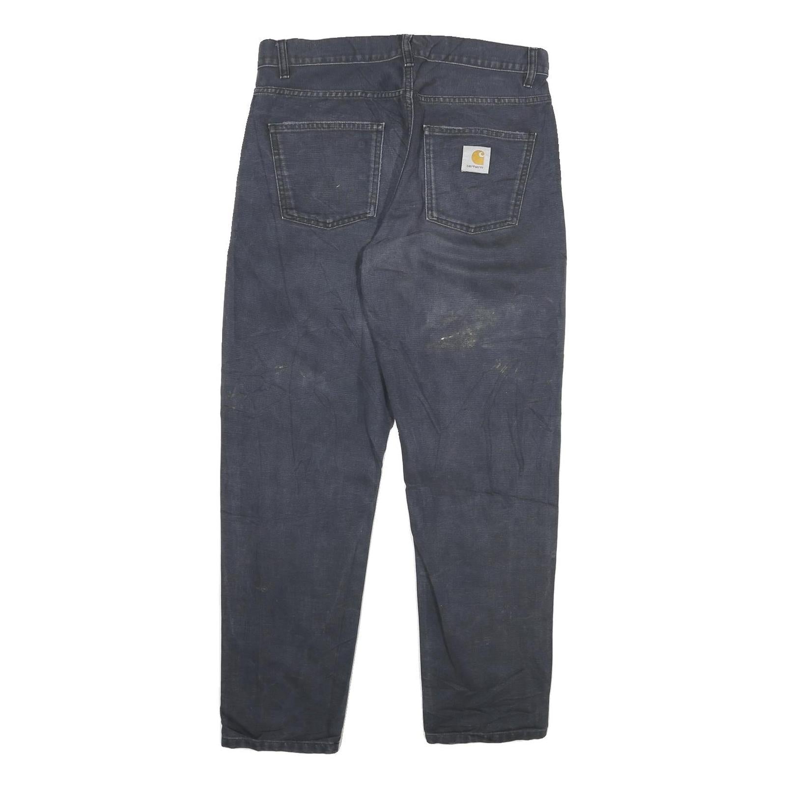 CARHARTT Womens Blue Slim Jeans Denim W31 L28 Button Pocket Workwear