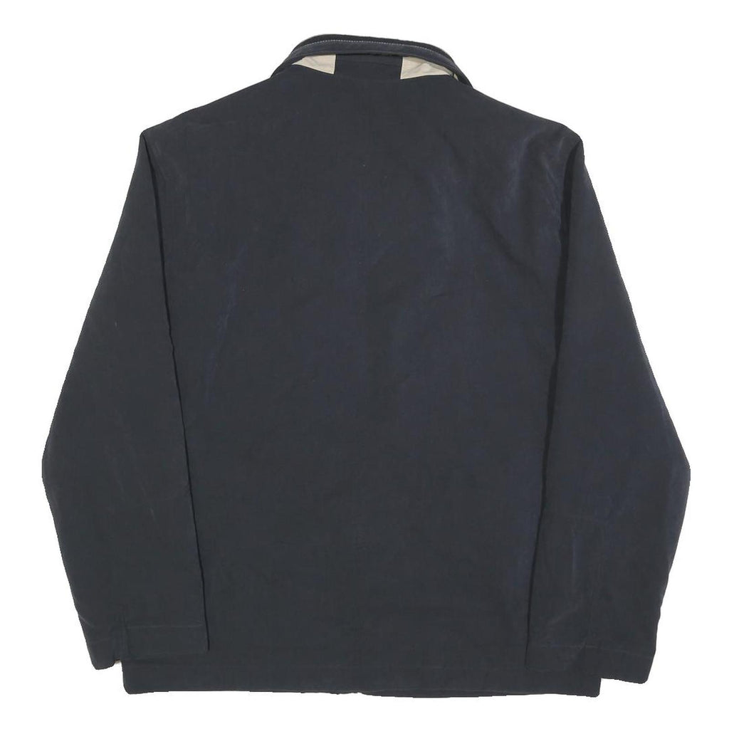 PIERRE CARDIN Mens Black Zip Jacket M Polyester Blend Plain Long Sleeve