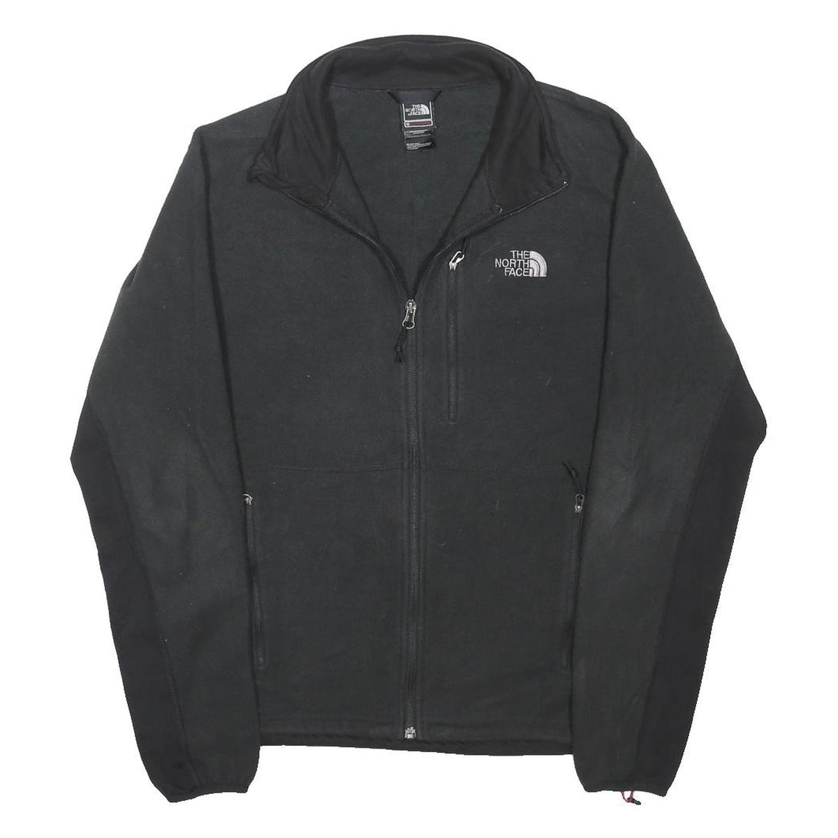THE NORTH FACE Mens Black Jacket M Polyester Blend Zip Fleece Outdoor Casual