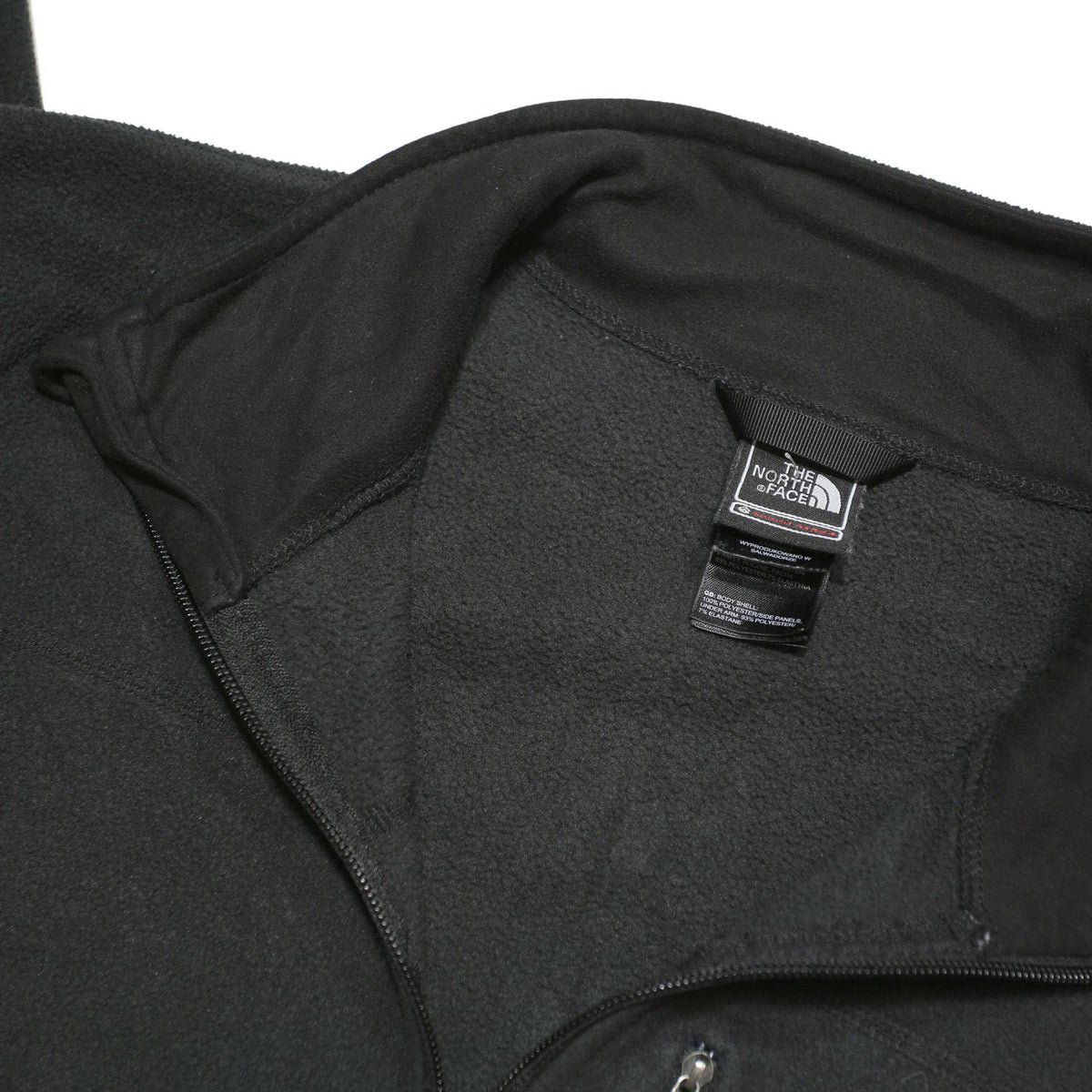 THE NORTH FACE Mens Black Jacket M Polyester Blend Zip Fleece Outdoor Casual