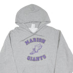 Mens Grey Marion Giants Cotton Pullover Hoodie M Sports Graphic Sweatshirt