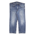 LEVI'S 505 Mens Jeans Blue Regular Straight Denim Medium W36 L25 Classic Zip Fly