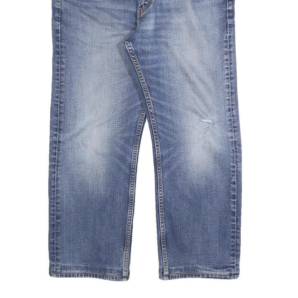 LEVI'S 505 Mens Jeans Blue Regular Straight Denim Medium W36 L25 Classic Zip Fly