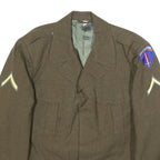 Mens US Army M-1950 Field Brown Military Wool Blend Jacket M Woven