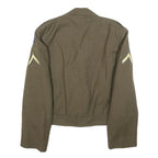 Mens US Army M-1950 Field Brown Military Wool Blend Jacket M Woven