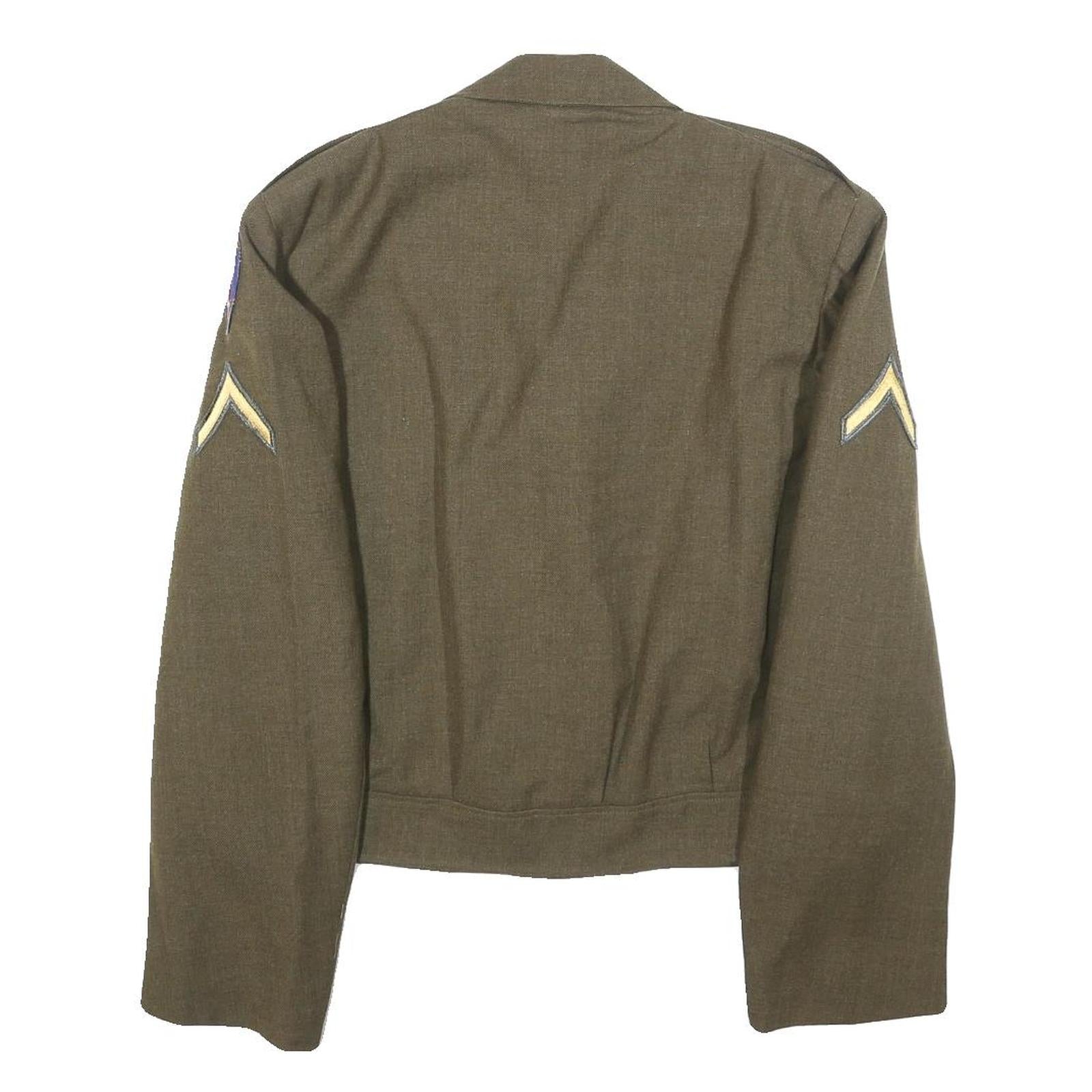 Mens US Army M-1950 Field Brown Military Wool Blend Jacket M Woven