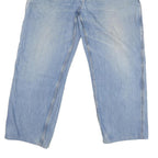 CARHARTT Mens Jeans Blue Regular Straight Denim Light W38 L28 Workwear Casual