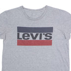 LEVI'S Mens T-Shirt Grey Crew Neck S