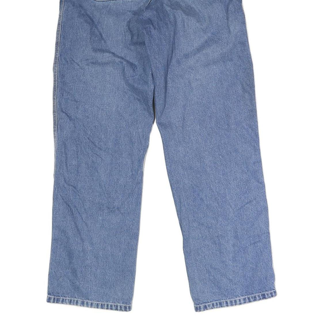 CARHARTT Mens Blue Regular Straight Denim Jeans W31 L30 Button Closure