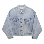 LEVI'S Womens Blue Denim Button Cotton Jacket M Casual Classic Retro Vintage