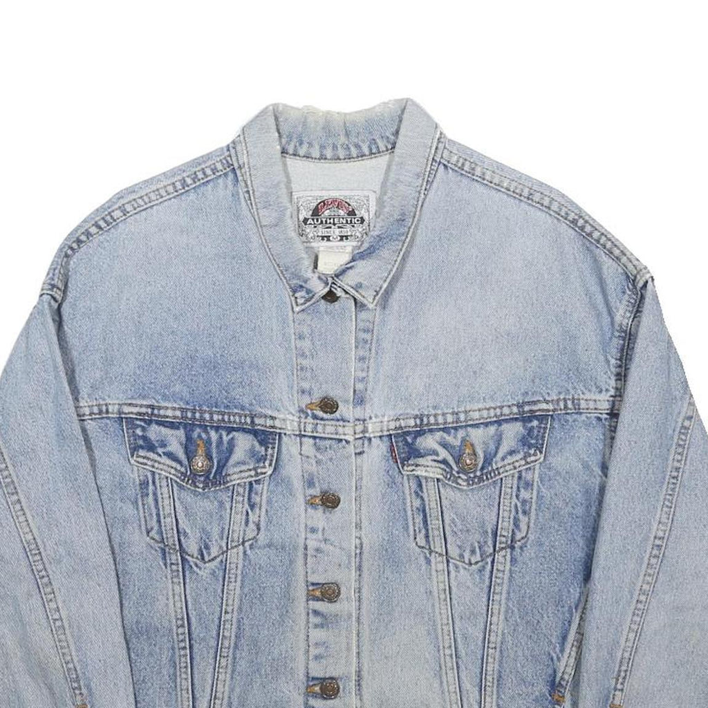 LEVI'S Womens Blue Denim Button Cotton Jacket M Casual Classic Retro Vintage