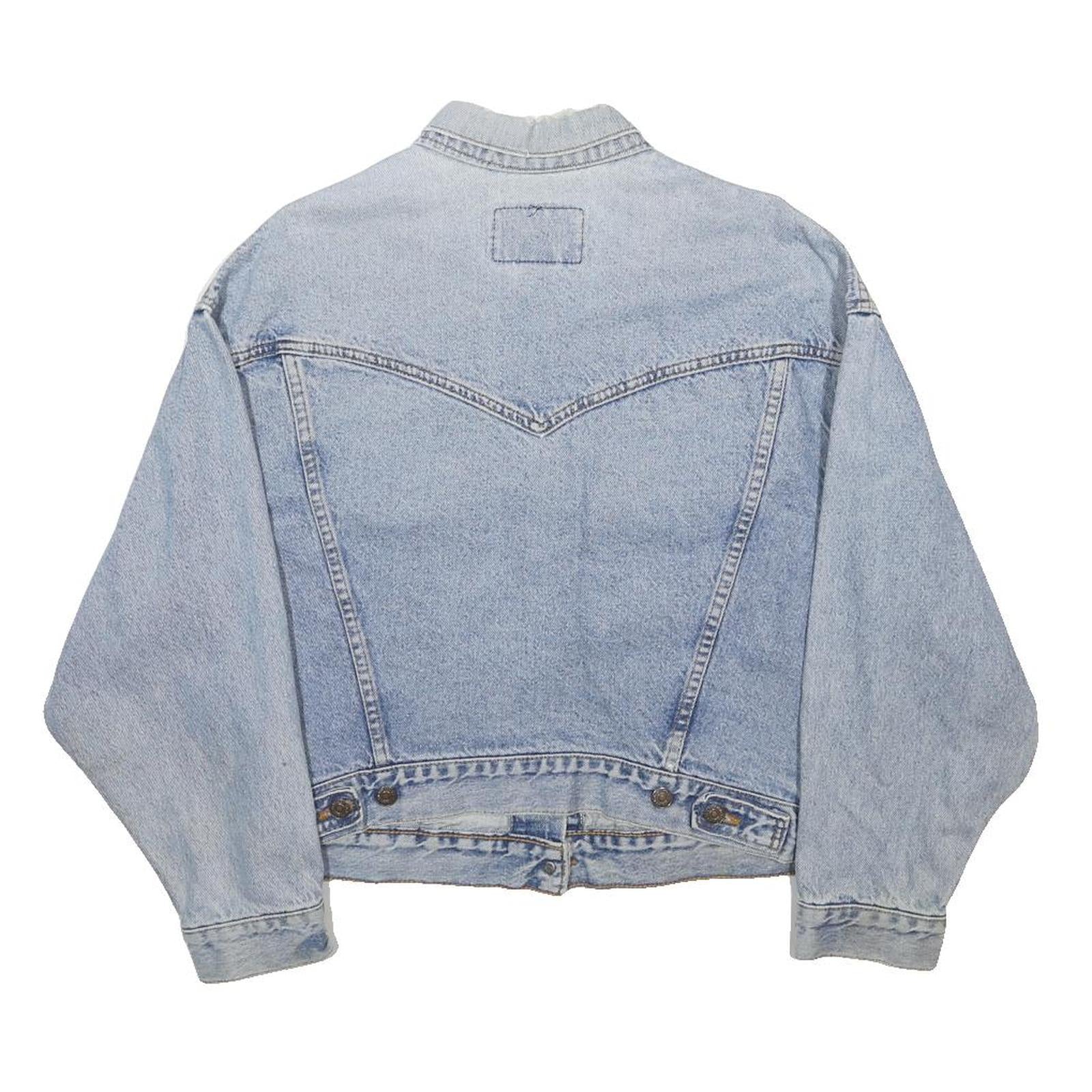 LEVI'S Womens Blue Denim Button Cotton Jacket M Casual Classic Retro Vintage