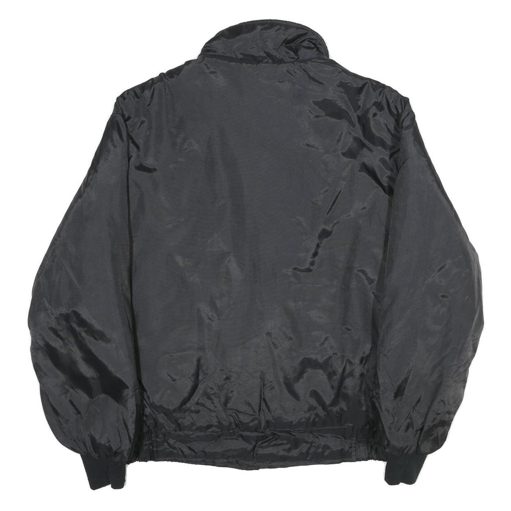 RIDER'S CHOICE Mens Black & Purple Nylon Zip Jacket L Casual Sportswear