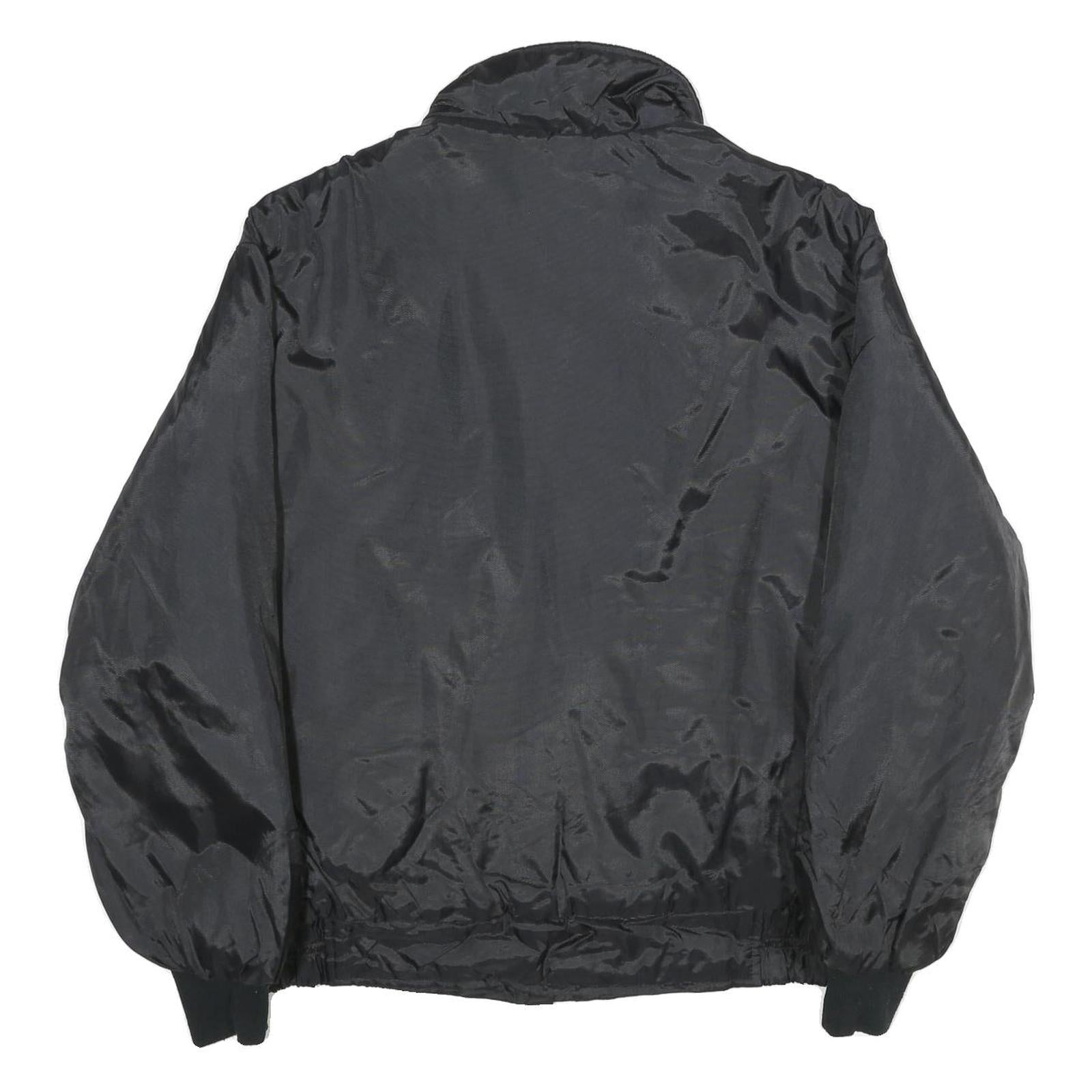 RIDER'S CHOICE Mens Black & Purple Nylon Zip Jacket L Casual Sportswear