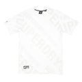 SUPERDRY Mens White Graphic T-Shirt S Short Sleeve Crew Neck Cotton Blend