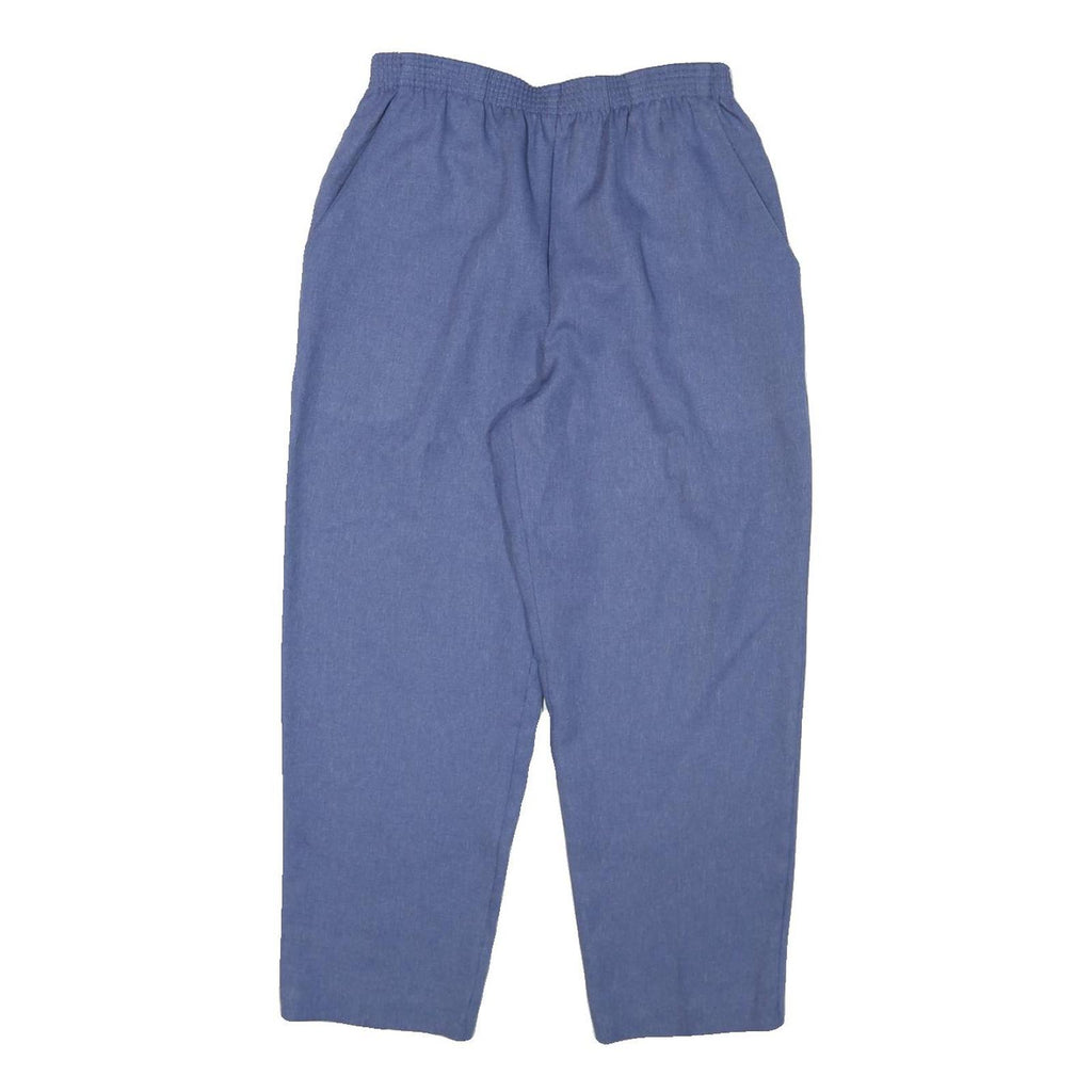 BRIGGS Womens Relaxed Blue Relaxed Leg Trousers W26 L24 Comfortable Elastic