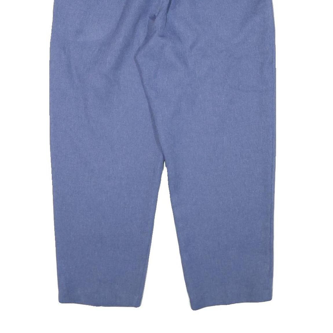 BRIGGS Womens Relaxed Blue Relaxed Leg Trousers W26 L24 Comfortable Elastic