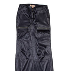 MY COLLECTION Cargo Womens Trousers Blue Loose Straight W29 L31