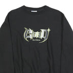 CHAMPION REVERSE WEAVE Mens Black Good California Crew Neck M Cotton Blend