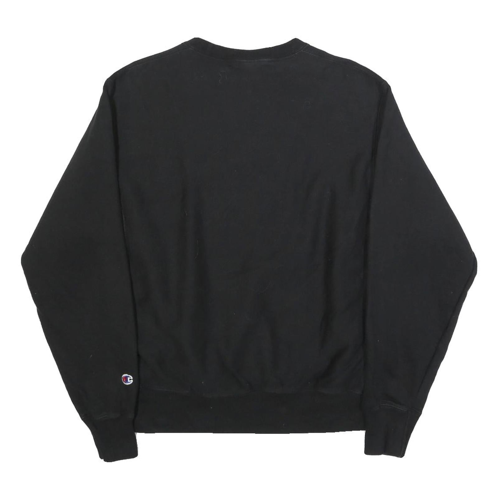 CHAMPION REVERSE WEAVE Mens Black Good California Crew Neck M Cotton Blend