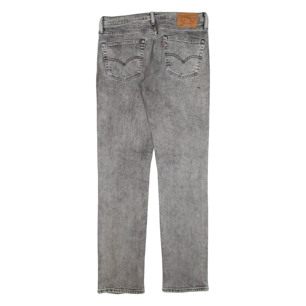 LEVI'S 511 Jeans Mens Grey Slim Straight W32 L31