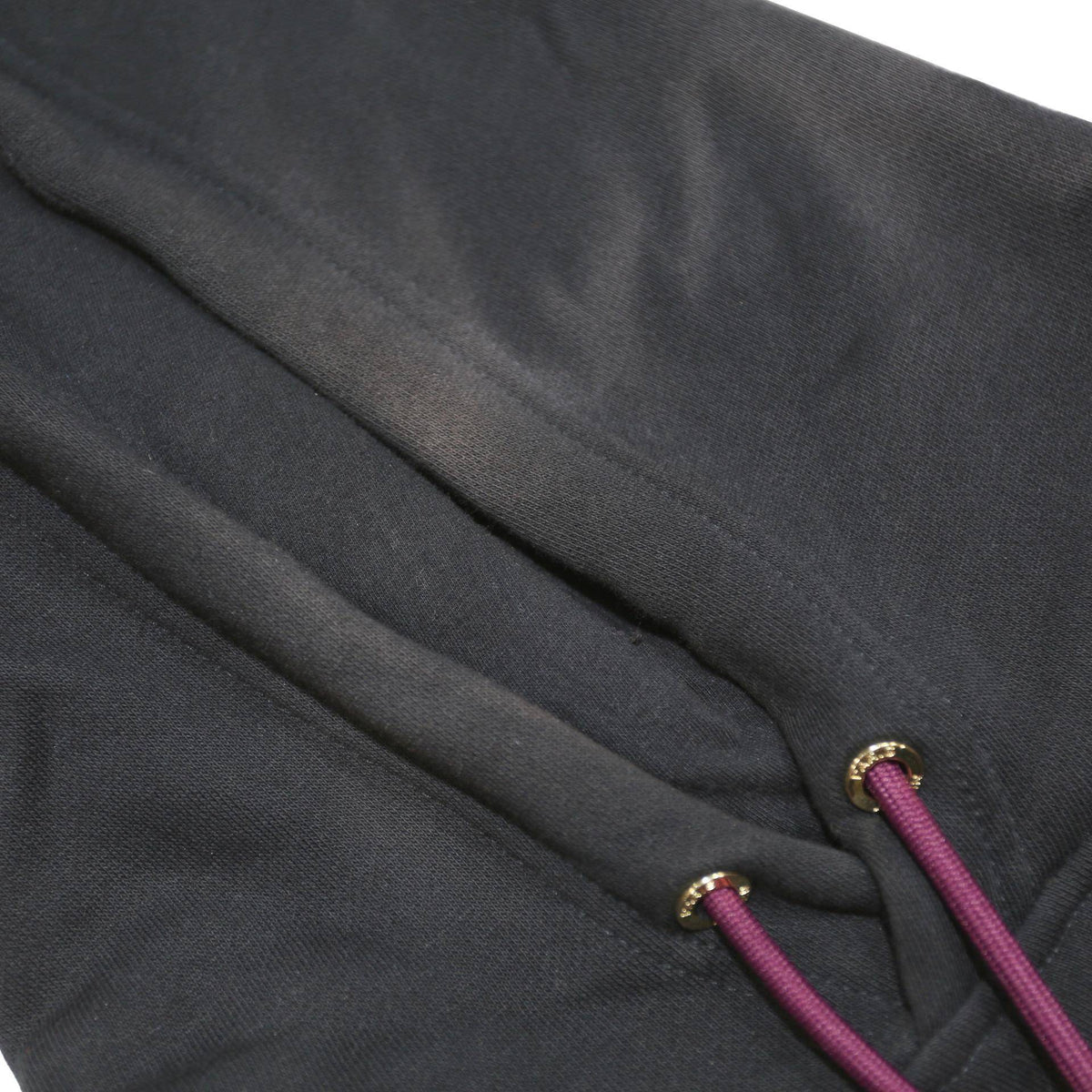 AIR JORDAN Mens Black & Burgundy Paris Pullover Hoodie XS Cotton Blend