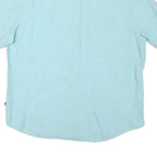 NAUTICA Mens Blue Plain Shirt XL Cotton Blend Casual Short Sleeve Comfortable