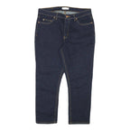 DICKIES Womens Jeans Blue Slim Skinny Denim Dark W31 L26 Zip Cotton Blend