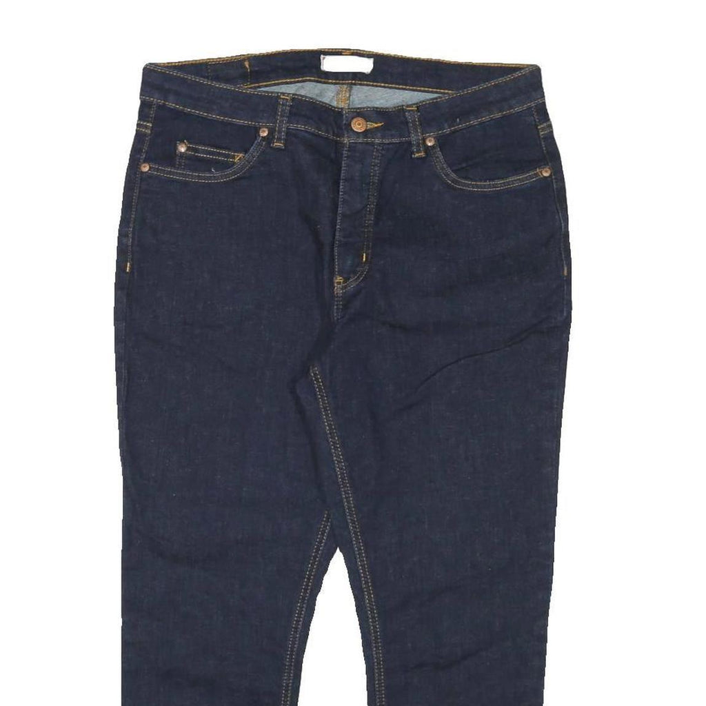 DICKIES Womens Jeans Blue Slim Skinny Denim Dark W31 L26 Zip Cotton Blend