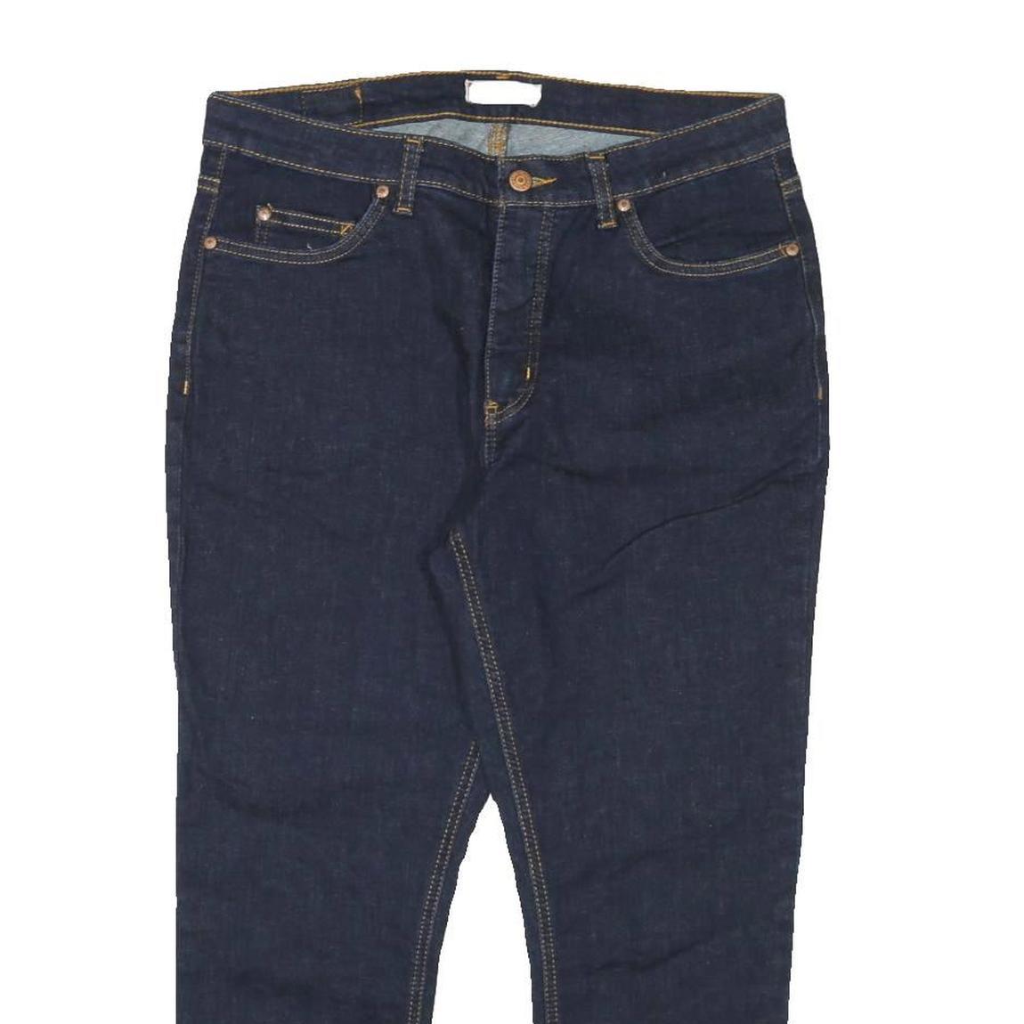 DICKIES Womens Jeans Blue Slim Skinny Denim Dark W31 L26 Zip Cotton Blend