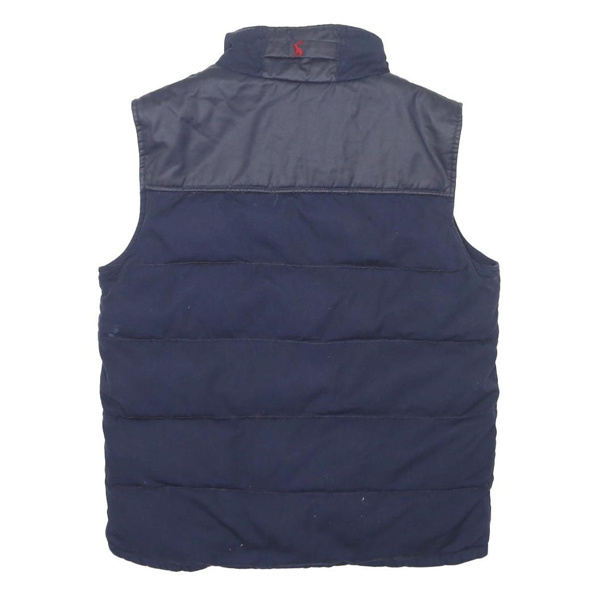 JOULES Mens Navy Blue Zip Up Quilted Jacket M Cotton Casual Outerwear