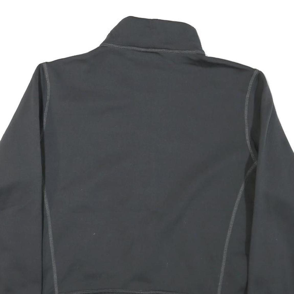 PATAGONIA Womens Grey & Black Jacket M Polyester Blend Plain Zip Outdoor Casual