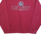 BVD Mens Red San Diego California Crew Neck 2XL Cotton Blend Sweatshirt