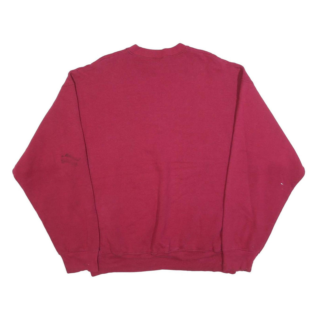 BVD Mens Red San Diego California Crew Neck 2XL Cotton Blend Sweatshirt