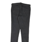 GAP Mens Black Regular Fit Skinny Denim Jeans W28 L30 Stretch Zip Closure