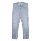 CALVIN KLEIN JEANS Mens Slim Light Blue Denim W32 L32 Zip Close Slim Fit