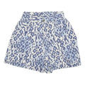 WEST SEAL Womens Shorts Blue & White Leopard Print XXS W24 Cotton Blend High