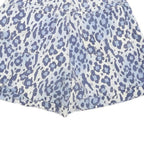 WEST SEAL Womens Shorts Blue & White Leopard Print XXS W24 Cotton Blend High
