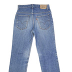 LEVI'S 501 Mens Jeans Blue Regular Straight Denim Medium W32 L31 Classic Zip