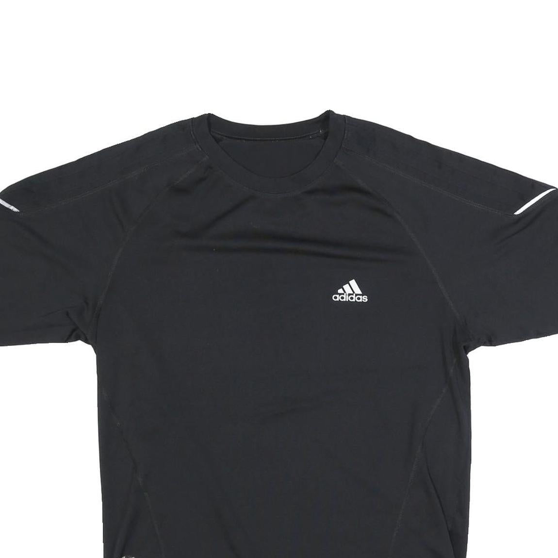 ADIDAS Mens Black Crew Neck T-Shirt S Short Sleeve Sportswear Activewear