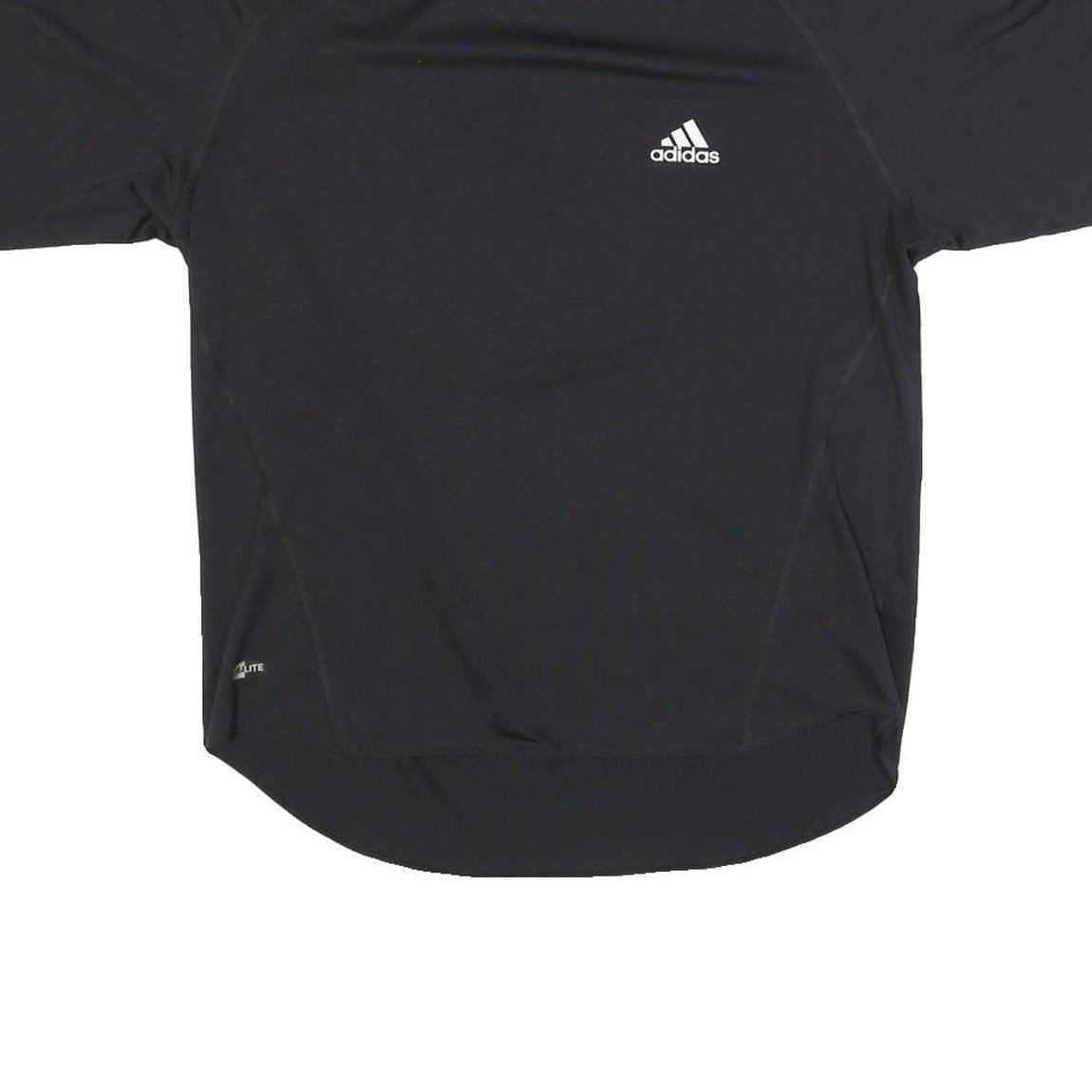 ADIDAS Mens Black Crew Neck T-Shirt S Short Sleeve Sportswear Activewear