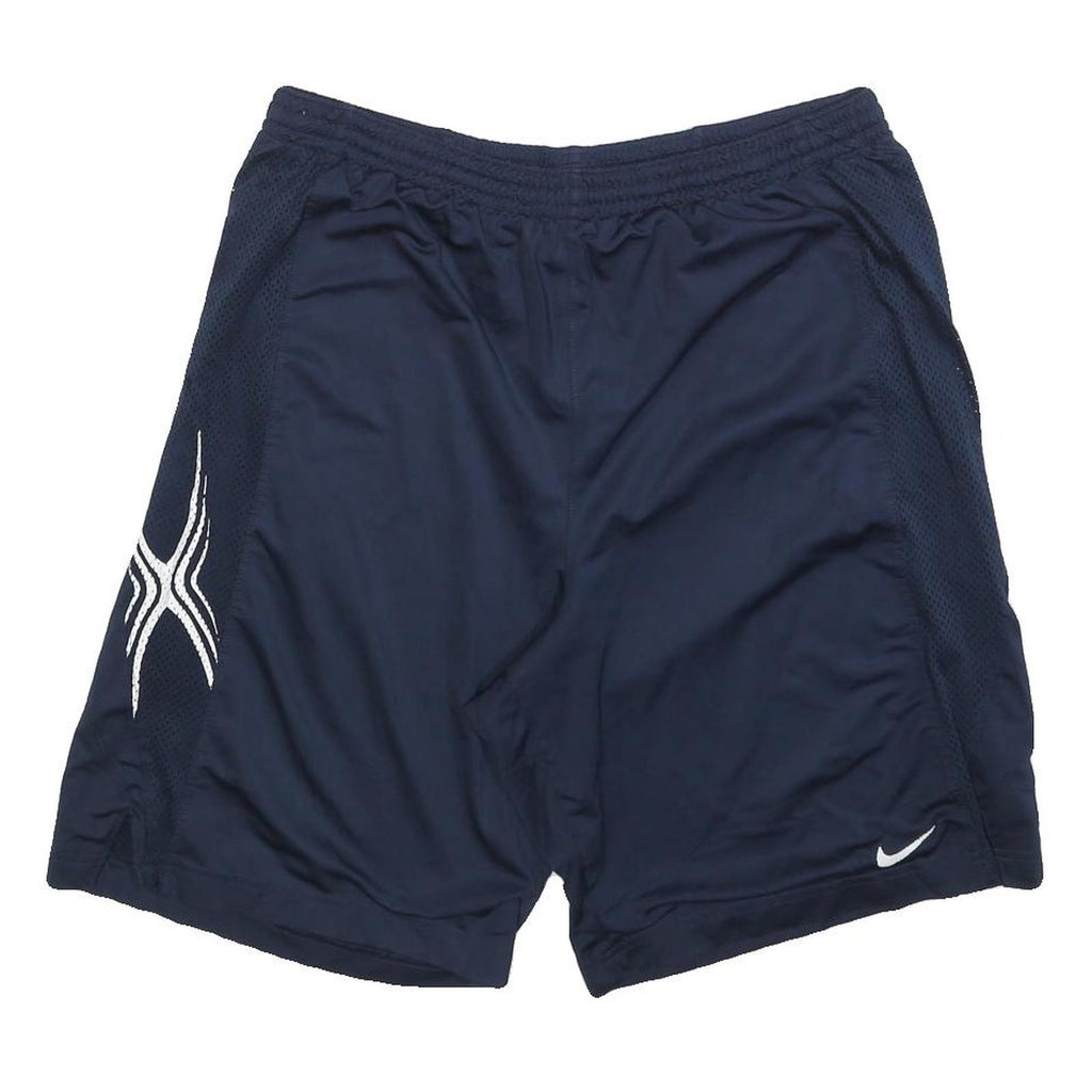 NIKE Mens Shorts Navy Blue L W32 Athletic Sports Gym Basketball Casual